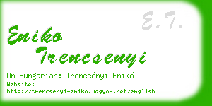 eniko trencsenyi business card