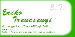 eniko trencsenyi business card